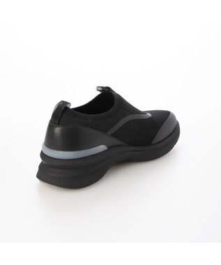 ing <ing>【レイン対応】ニットスリッポンスニーカー ブラック