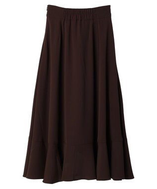 earth music&ecology ラッフルフリルイレヘムスカート Brown