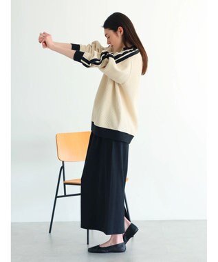 CRAFT STANDARD BOUTIQUE リブロングスカート Black