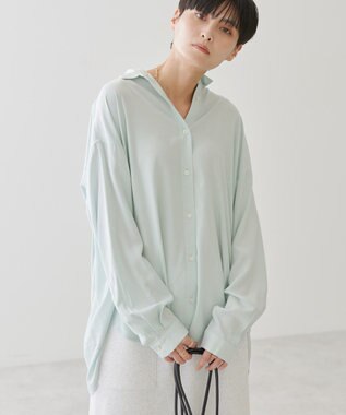 AMERICAN HOLIC サラックールバックタックシャツ Mint