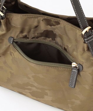 LA BAGAGERIE シャドージャカード 2WAYミニトートバッグ カーキ