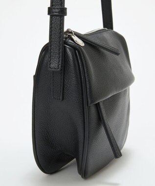 TOPKAPI 【Breath TOPKAPI】SUPPLE サプル シボレザー スワローマチ スクエア ミニ ショルダーバッグ ブラック