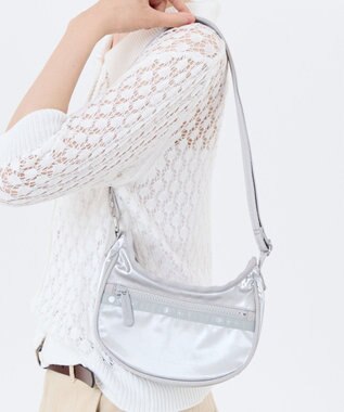  MINI HOBO CROSSBODY/フロストシルバーシャイン