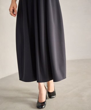 #Newans 【セレモニーにも】コクーンフォルムドレス ネイビー