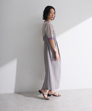 Green Parks マルチＷＡＹフロントｚｉｐサロペットスカート Brown