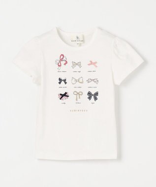 組曲 KIDS 【110-140㎝】Ruban Tシャツ オフホワイト系