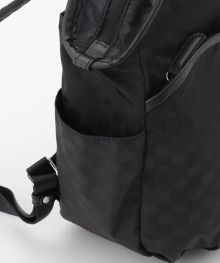 Y'SACCS Polka Dots　パイピングポケットコンパクトリュック ブラック