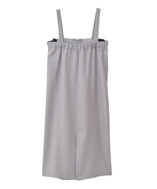 Green Parks マルチＷＡＹフロントｚｉｐサロペットスカート Brown