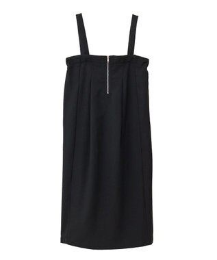 Green Parks マルチＷＡＹフロントｚｉｐサロペットスカート Brown