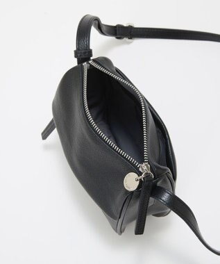 TOPKAPI 【Breath TOPKAPI】SUPPLE サプル シボレザー スワローマチ スクエア ミニ ショルダーバッグ ブラック