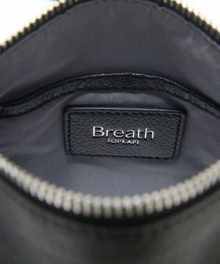 TOPKAPI 【Breath TOPKAPI】SUPPLE サプル シボレザー スワローマチ スクエア ミニ ショルダーバッグ ブラック