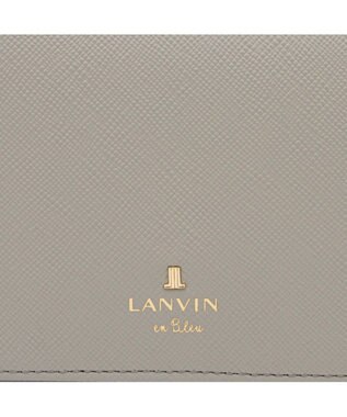LANVIN en Bleu リュクサンブールカラー 二つ折り被せ財布 グレー