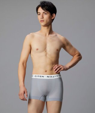 WACOAL MEN ボクサーパンツ <CITEN>コラボ 【PANTS HOLIC】 ユニセックス ワンサイズ(S-LL) 立体成型 前閉じ 下着 GT3555 /ブロス バイ ワコールメン グレー