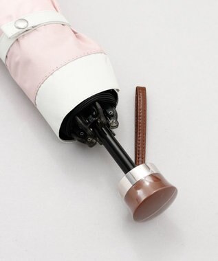 AURORA 【WEB限定】 バイカラー晴雨兼用傘（折りたたみ・クイックオープン） ピンク