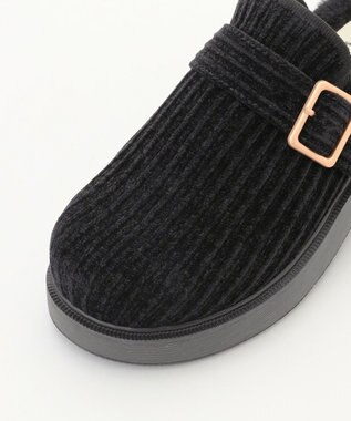 steppi 【洗える】厚底クロッグシューズ ブラック