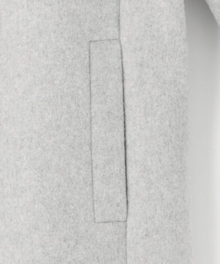 J.PRESS LADIES L ショートビーバー ボトルネック コート グレー系