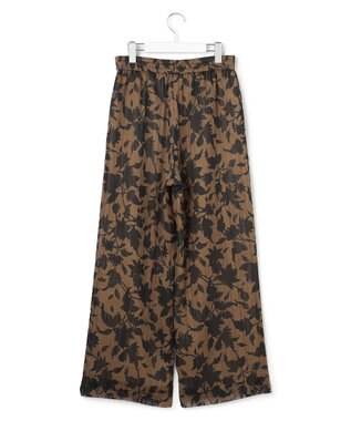 ICB 【30th ANNIVERSARY】 アーカイブフラワープリント ワイドパンツ バーントアンバー×ブラック