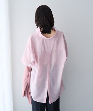 YECCA VECCA バック釦シアーシャツ Pink