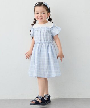 ANY KIDS プクプクリボンカチューシャ サックスブルー