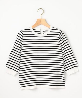 組曲 フラワーメタル ニットTシャツ オフボーダー