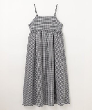 ANY 【洗濯機可能】ギンガムギャザーワンピース ギンガム