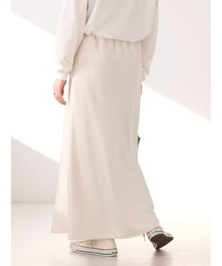 AMERICAN HOLIC イージーケアマーメイドサテンスカート Ivory