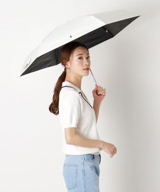 MOONBAT 【WEB限定】POLO RALPH LAUREN(ポロ ラルフローレン) 晴雨兼用日傘 折りたたみ傘 コンパクト PPワンポイント刺繍 一級遮光 遮熱 UV オフホワイト