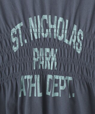 AMERICAN HOLIC シャーリングプリントTシャツ Navy