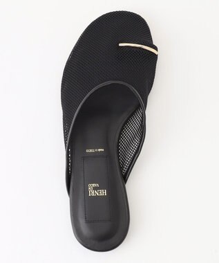 BEIGE， 【一部店舗限定】HENRI EN VARGO / OLGA サムリングシアーサンダル Black