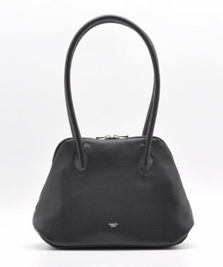 blancle シュリンクレザー 舟形ボストン ブラック