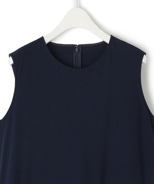 ICB L 【接触冷感・UVカット・洗える】アトラストリコット コンビドレス ネイビー×ラピスラズリ系