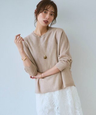 23区 シャイニーシアー ドルマン ニット