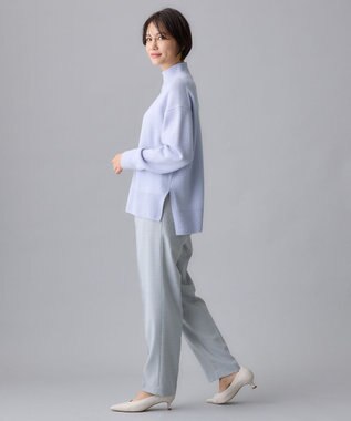 自由区 ウールサキソニーテーパード パンツ ライトグレー系