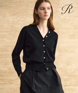 23区 【R(アール)】アイスニット Vネック カーディガン