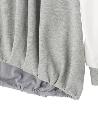 YECCA VECCA アシメバルーンプルオーバー Gray