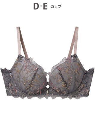 AMPHI ブラジャー グラマラス&リッチな谷間をメイク Gカップまで対応 【Glama-Rich グラマリッチ 脇スッキリ・ライトタイプ】 大きいサイズ ブラ BYJ685 アンフィ／ワコール