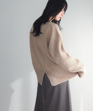 Green Parks こなれ主役ニットプルオーバー Beige