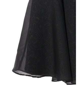 earth music&ecology 切替フラワースカート Black
