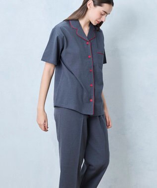 une nana cool 【綿混】アルティメットエアー天竺半袖パジャマ MADE WITH LIBERTY FABRIC LG