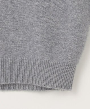 組曲 L 【アンサンブル対応可】ピュアカシミヤクロップド丈ニット ライトグレー系