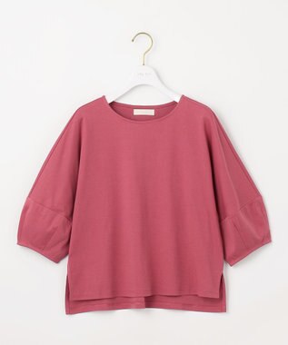 ANY SIS S 【撥水・汗ジミ防止・UVケア・洗える】スーピマスムース クロップド Tシャツ レッド