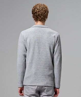 JOSEPH HOMME ドライコードムリネ　ニットジャケット ライトグレー系