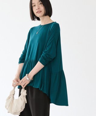 AMERICAN HOLIC ティアードカットプルオーバー Blue Green