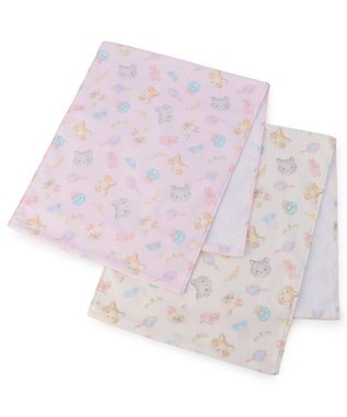Chacott Catフェイスタオル ロイヤルピンク