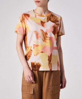 Paul Smith Floral Paint Studies 半袖Tシャツ ブラウン