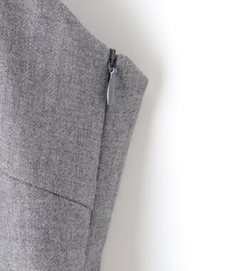 自由区 【洗える】ウォッシャブルウールサキソニー コンビネゾン TOPグレー