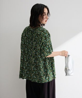 Green Parks 【WEB限定】アソート柄さらっとレーヨンブラウスⅡ Flower