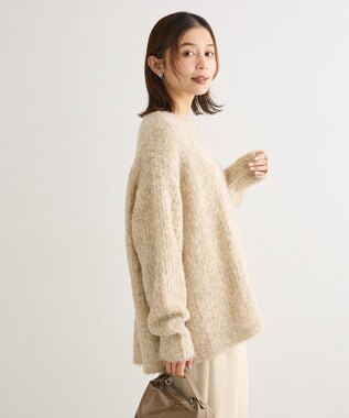 Green Parks ブークレＭＩＸニットチュニック Ivory