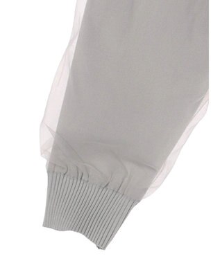 Green Parks ・ＥＬＥＮＣＡＲＥ　ＤＵＥ　２ｗａｙチュールレイヤーカーデ Gray