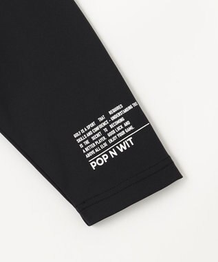 PW CIRCULUS 〈Hondaコラボ〉【UNISEX】 モックネックT ゴルフ ブラック系